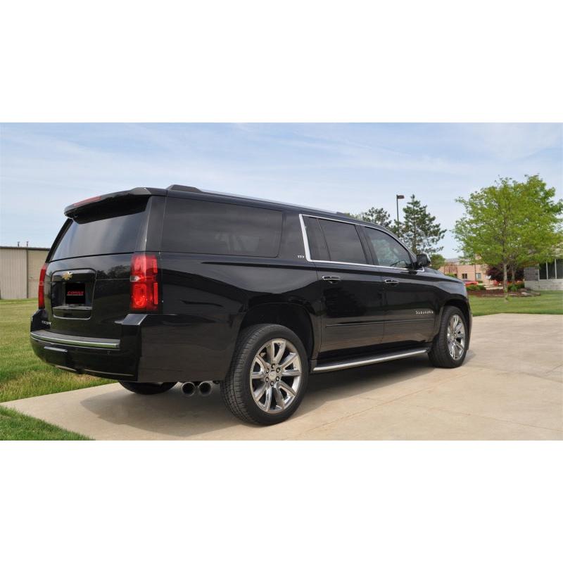 Corsa 2015-2020 GMC Yukon XL 1500 5.3L V8 3in Cat-Back Single Side Exit Twin 4in Polished Tips-SR1 Performance