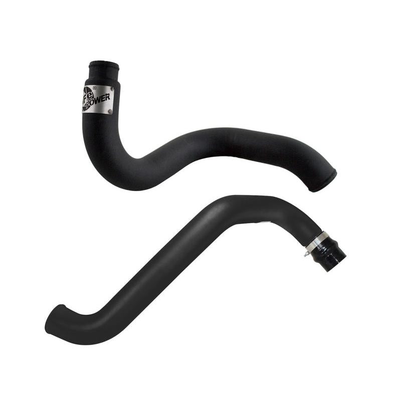 aFe BladeRunner 3in Black Intercooler Hot Cold Side Tubes Combo 02-04 GM Diesel Trucks 6.6L V8 (td)-SR1 Performance