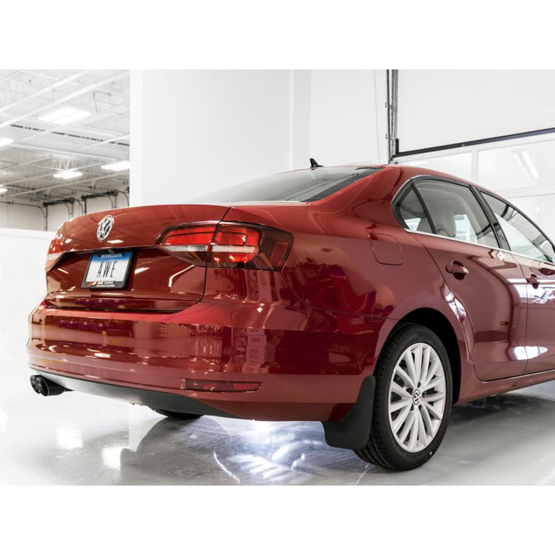 AWE Tuning 09-14 Volkswagen Jetta Mk6 1.4T Touring Edition Exhaust - Diamond Black Tips-SR1 Performance
