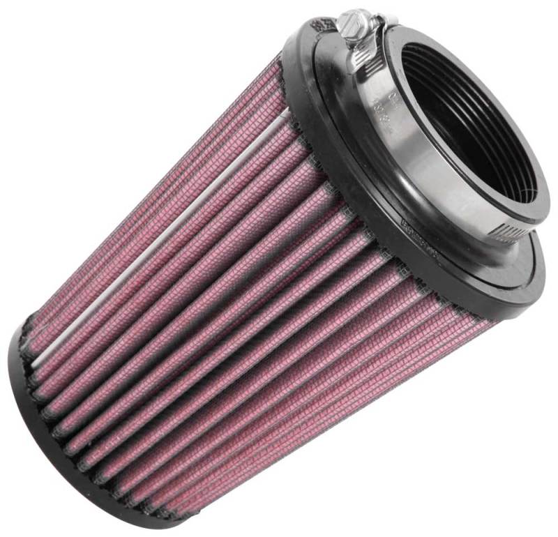 K&N Universal Rubber Filter 2-1/2in Flg / 4-1/2in OD B / 3-1/2in OD T / 6in H - Black Top-SR1 Performance
