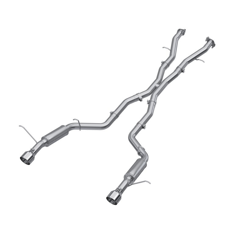 MBRP 18-23 Dodge Durango SRT 6.4L Armor Lite AL Steel 3in Cat Back Exhaust Dual Rear Exit w/ SS Tips-SR1 Performance