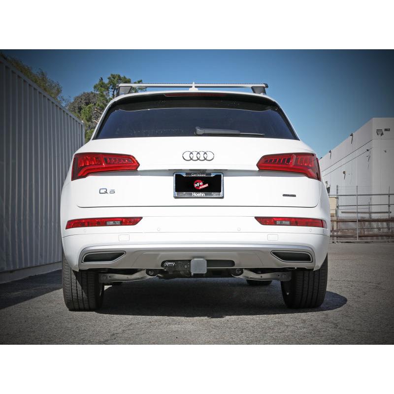 aFe MACH Force-Xp 17-21 Audi Q5 L4-2.0L (T) 3in to 2.5in Stainless Steel Cat-Back Exhaust System-SR1 Performance