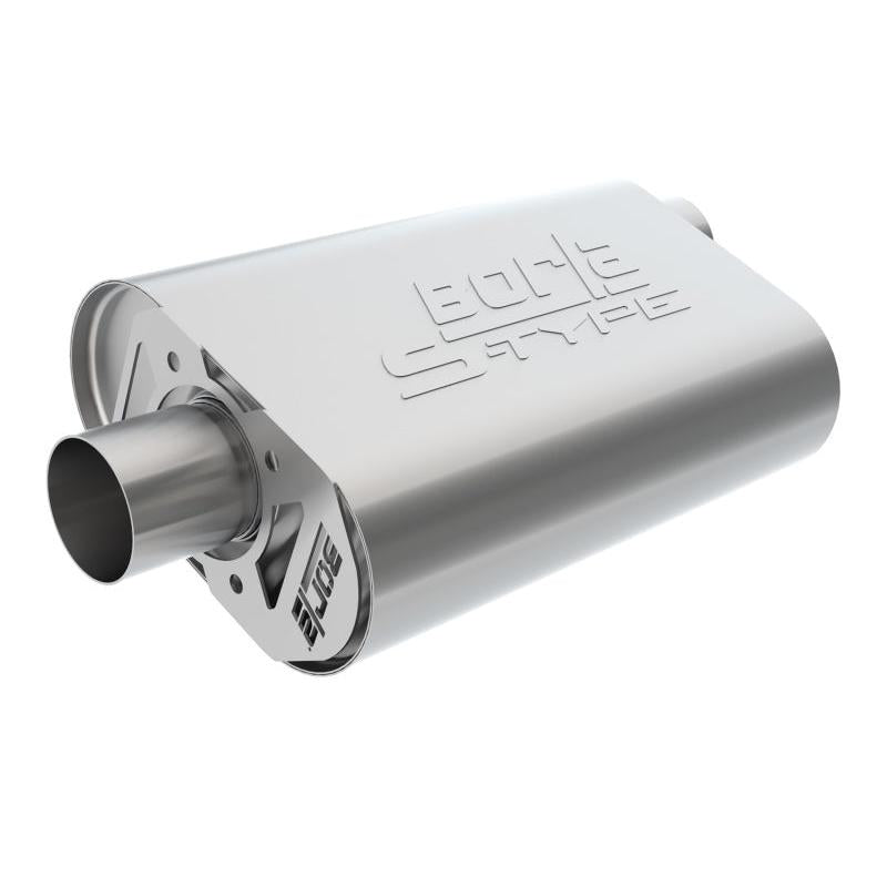 Borla CrateMuffler SBC Hot 350/383 3.0 inch Offset/Center 14in x 4.35in x 9in Oval S-Type Muffler-SR1 Performance