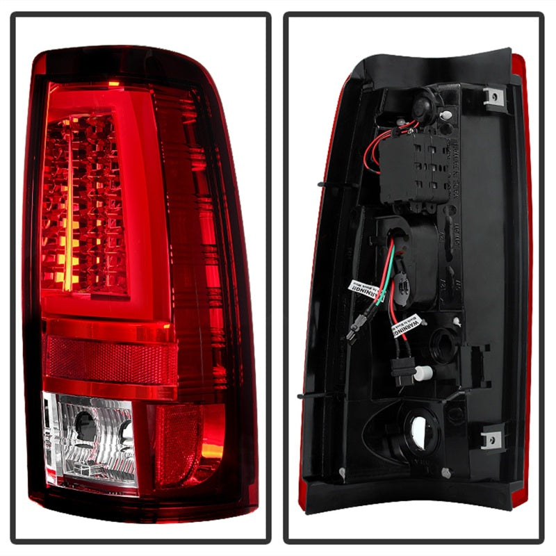 Spyder Chevy Silverado 1500/2500 03-06 Version 2 LED Tail Lights - Red Clear ALT-YD-CS03V2-LED-RC-SR1 Performance