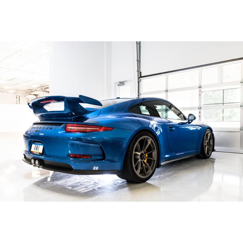 AWE Tuning Porsche 991 GT3 / RS SwitchPath Exhaust - Chrome Silver Tips-SR1 Performance
