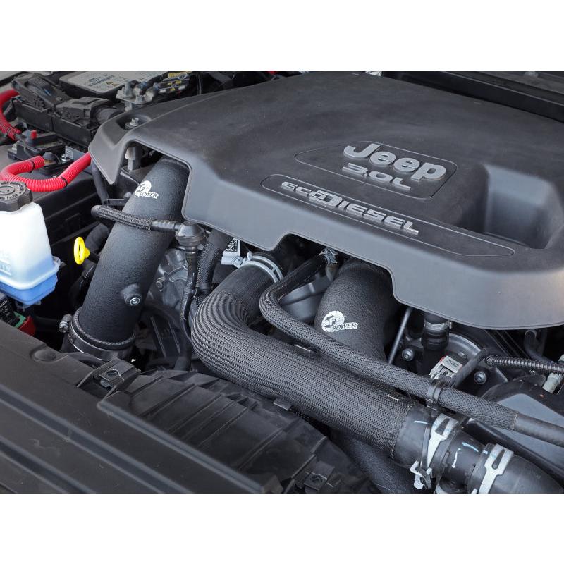 aFe BladeRunner Black 3in Intercooler Hot & Cold Side Pipe Kit 20-21 Jeep Wrangler V6-3.0L (td)-SR1 Performance