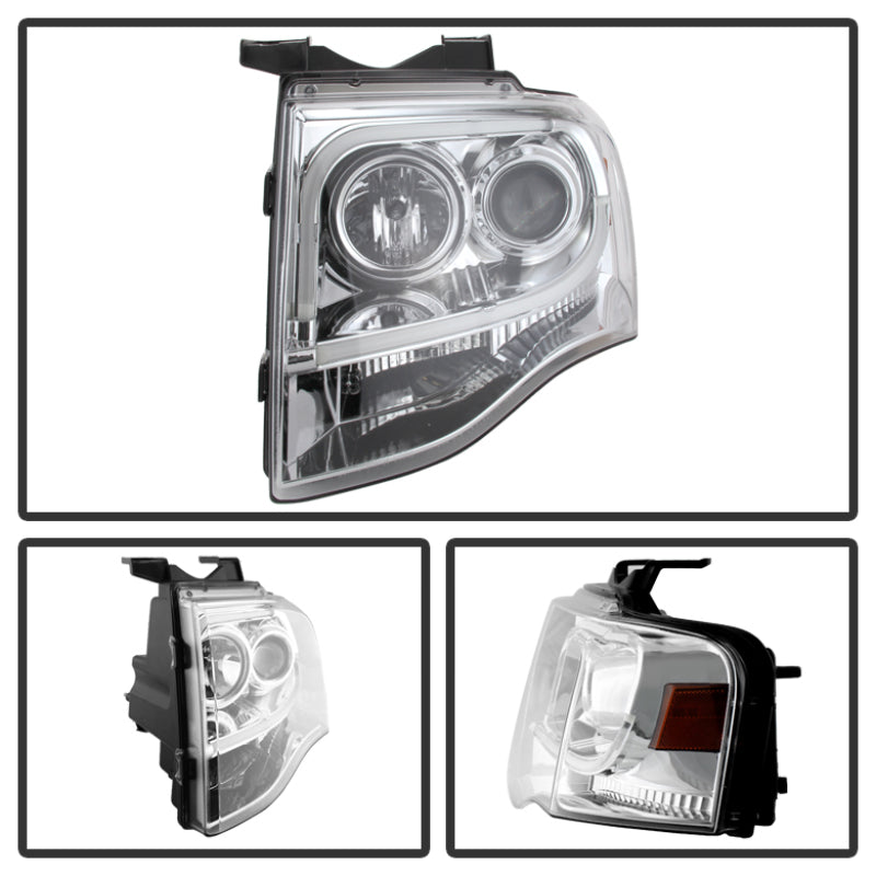 Spyder Ford Expedition 07-13 Projector Headlights Light Tube DRL Chrm PRO-YD-FE07-LTDRL-C-SR1 Performance