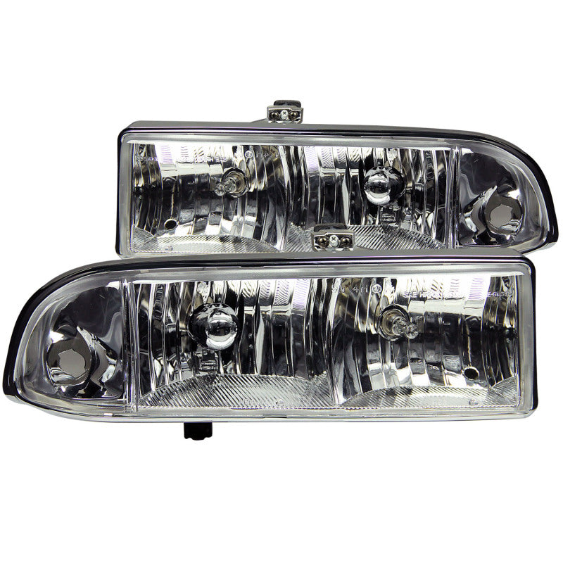 ANZO 1998-2005 Chevrolet S-10 Crystal Headlights Chrome-SR1 Performance