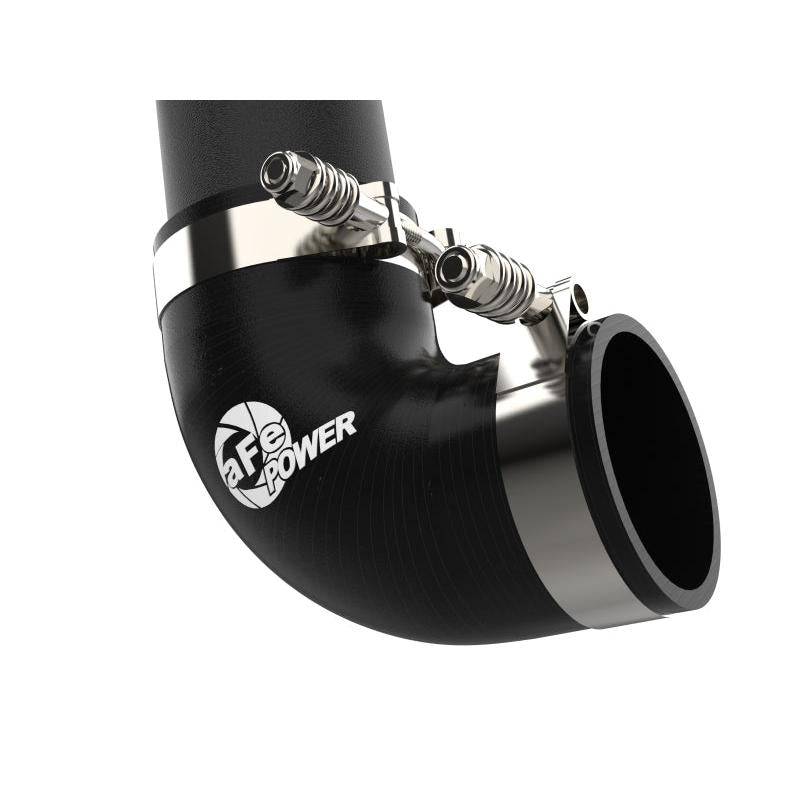 aFe 23-24 Ford F250/F350 Super Duty V8-6.7L BladeRunner 3 In. Aluminum Cold Charge Pipe- BLK-SR1 Performance