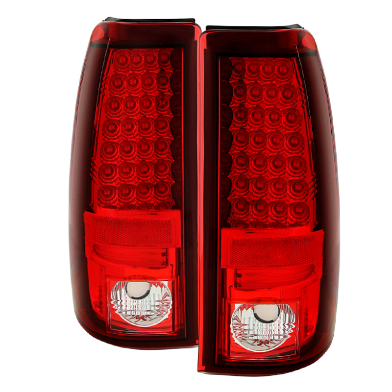Spyder Chevy Silverado 1500 03-06 (Not Fit Stepside)LED Tail Lights Red Clear ALT-YD-CS03-LED-RC-SR1 Performance