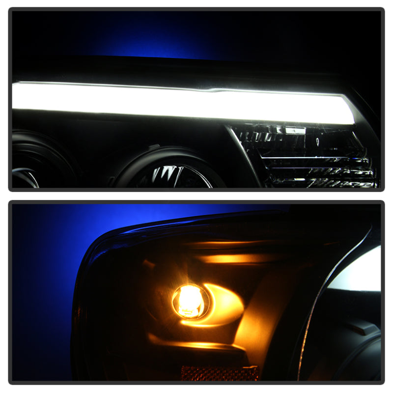 Spyder Toyota Tacoma 12-15 Projector Headlights Light Bar DRL Black PRO-YD-TT12-LBDRL-BK-SR1 Performance