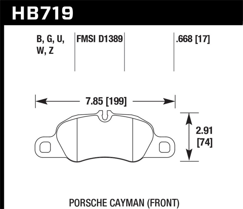 Hawk 09-11 Porsche 911 Carrera / 13-16 Porsche Boxster DTC-60 Race Front Brake Pads-SR1 Performance