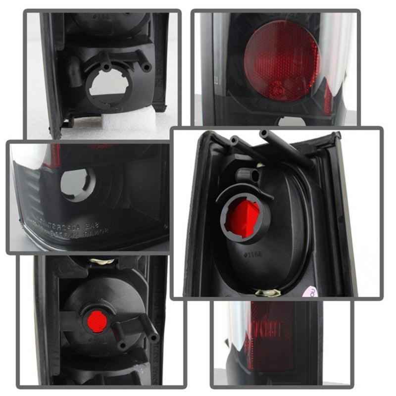 Spyder Nissan Hardbody 86-97 Euro Style Tail Lights Black Smoke ALT-YD-NH86-BSM-SR1 Performance