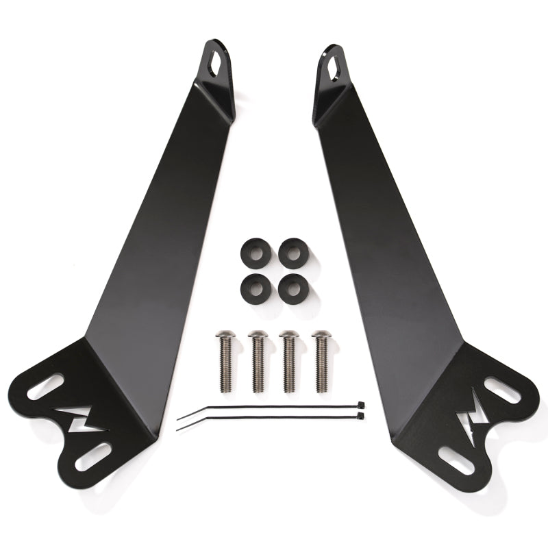 ANZO 2007-2015 Jeep Wrangler 12in inch LED Bar Hood Mounting Brackets-SR1 Performance
