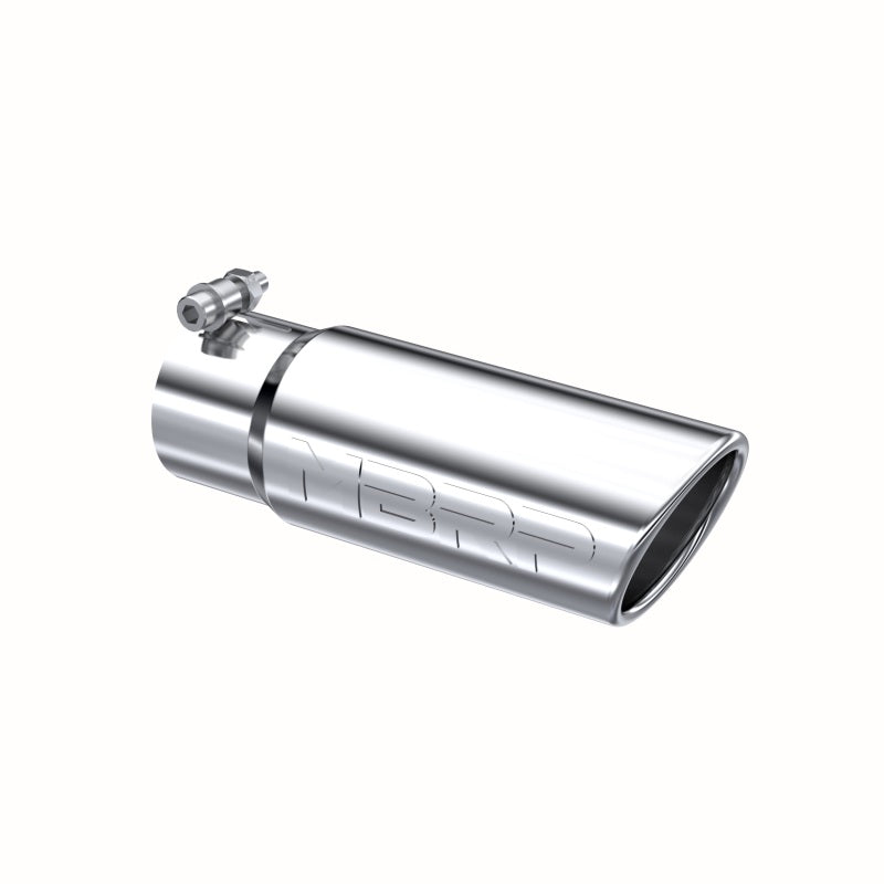 MBRP Universal Tip 3in O.D. Angled Rolled End 3 inlet 10 length-SR1 Performance