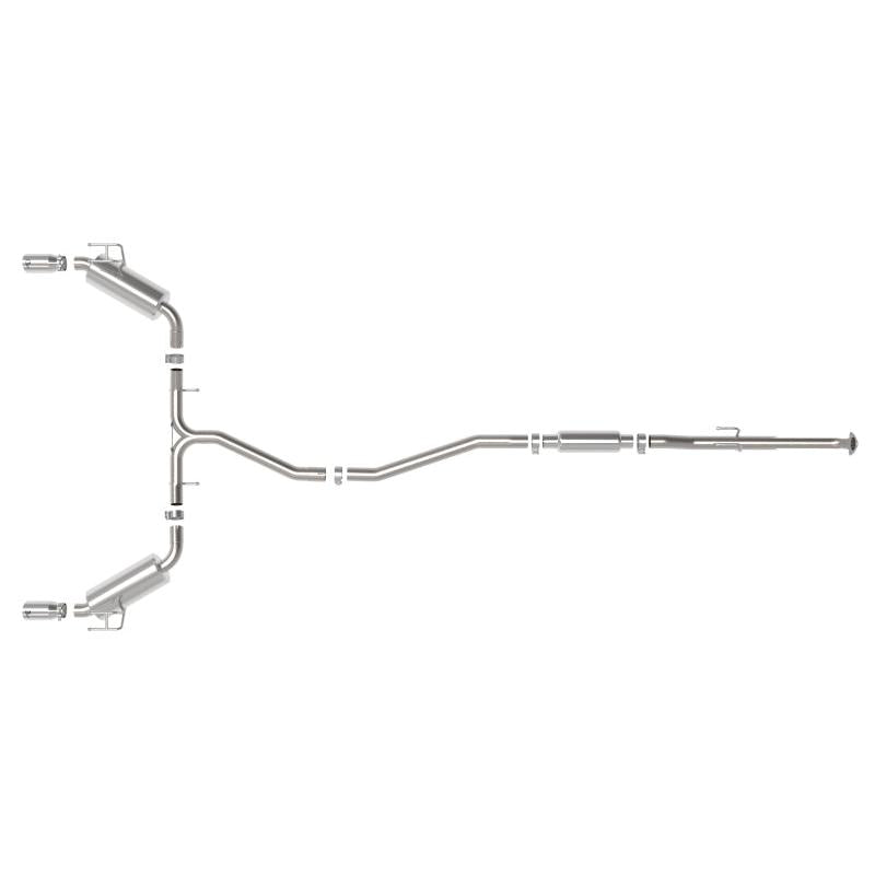 aFe POWER Takeda 2022 Honda Civic Stainless Steel Cat-Back Exhaust System w/ Polished Tip-SR1 Performance