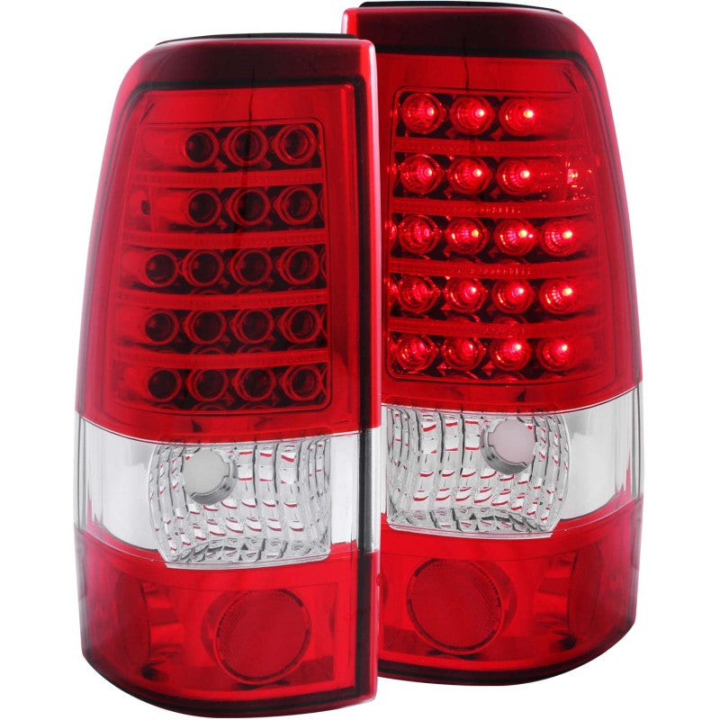 ANZO 1999-2007 Chevrolet Silverado 1500 LED Taillights Red/Clear-SR1 Performance