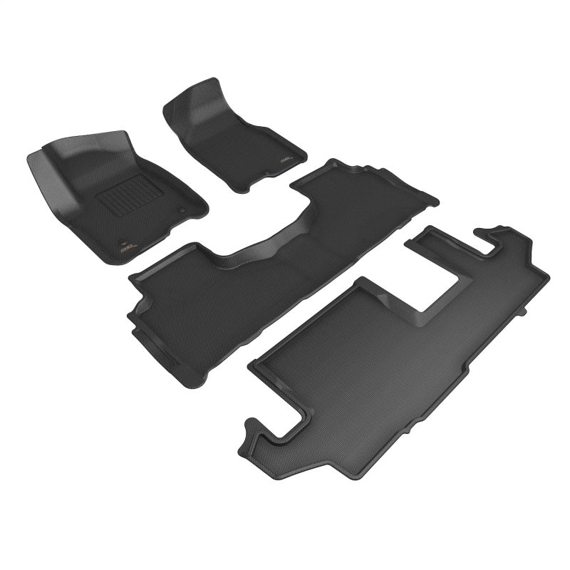 3D Maxpider 21-23 Chevrolet Suburban Kagu Floor Mat- Black R1 R2 R3-SR1 Performance