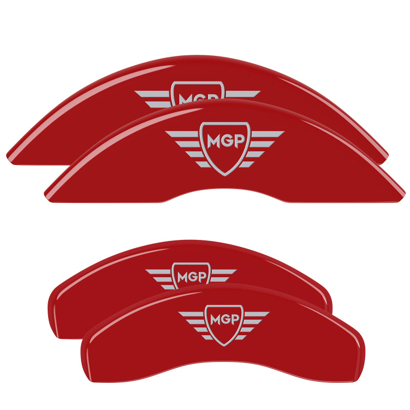 MGP Red Finish Aluminum Caliper Covers for Mercedes-Benz C350 (2008-2014) - Set of 4