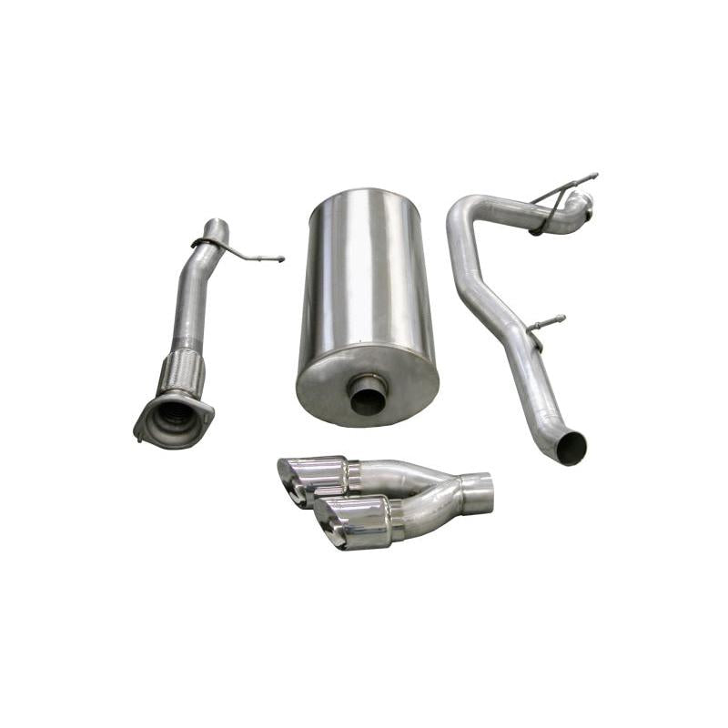 Corsa 2007-2010 Cadillac Escalade ESV 6.2L V8 Polished Sport Cat-Back Exhaust-SR1 Performance