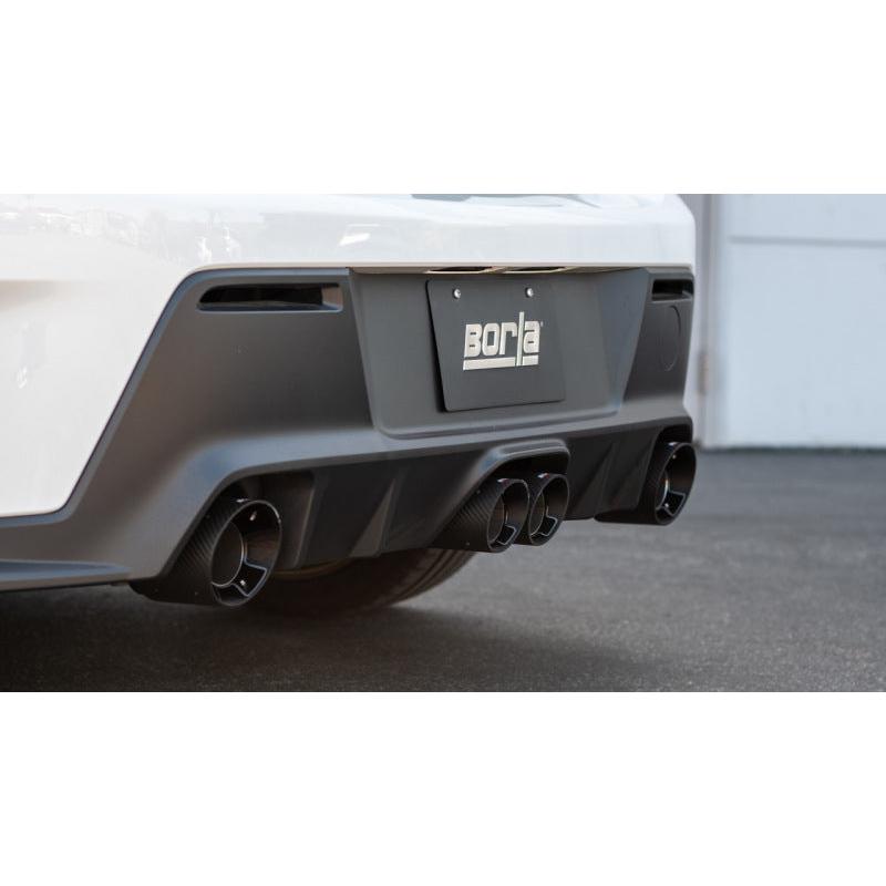 Borla 23-24 Toyota GR Corolla ATAK Cat Back System - Carbon Fiber & Black Anodized-SR1 Performance