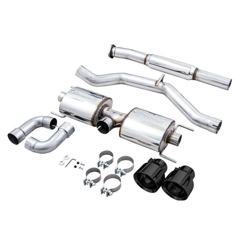 AWE Subaru BRZ/ Toyota GR86/ Toyota 86 Touring Edition Cat-Back Exhaust- Diamond Black Tips-SR1 Performance