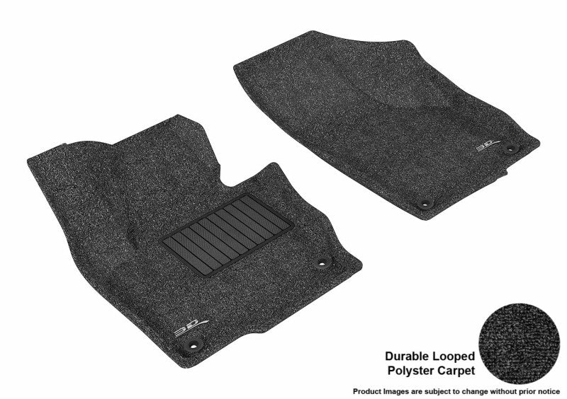 3D MAXpider 2009-2019 Volkswagen Tiguan/Tiguan Limited Classic 1st Row Floormat - Black-SR1 Performance