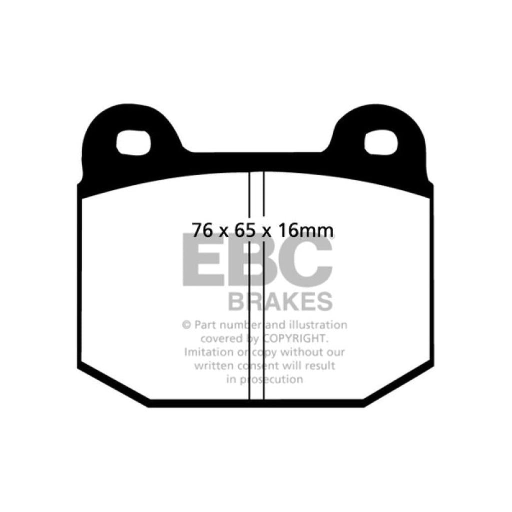 EBC Greenstuff 87-92 Alfa Romeo 75 1.6 Front Brake Pads – Enhanced Stopping Power and Reduced Dust for Classic and Sport Vehicles