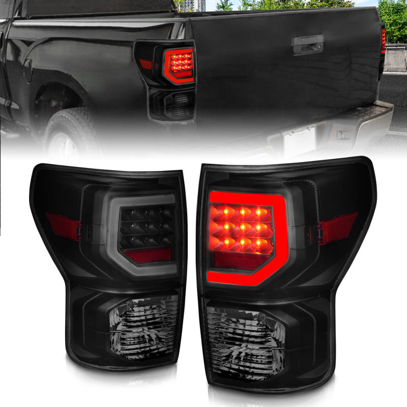 Anzo 07-11 Toyota Tundra Full LED Tailights Black Housing Smoke Lens G2 (w/C Light Bars)-SR1 Performance