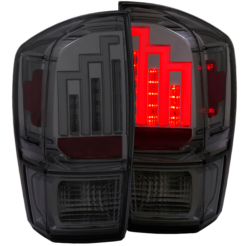 ANZO 2016-2017 Toyota Tacoma LED Taillights Smoke-SR1 Performance