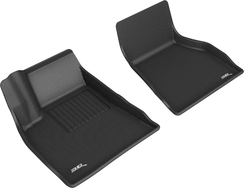 3D MAXpider 2015-2020 Tesla Model S Kagu 1st Row Floormat - Black-SR1 Performance