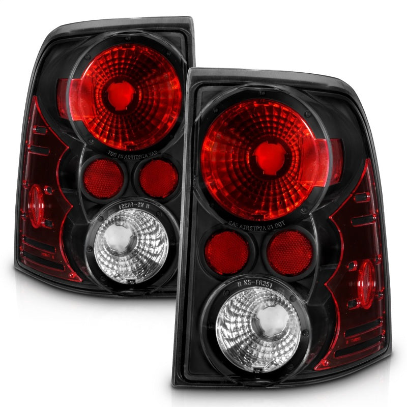ANZO 2002-2005 Ford Explorer Taillights Black-SR1 Performance