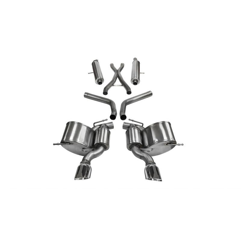 Corsa 2012-2013 Jeep Grand Cherokee 6.4L V8 Polished Sport Cat-Back Exhaust-SR1 Performance