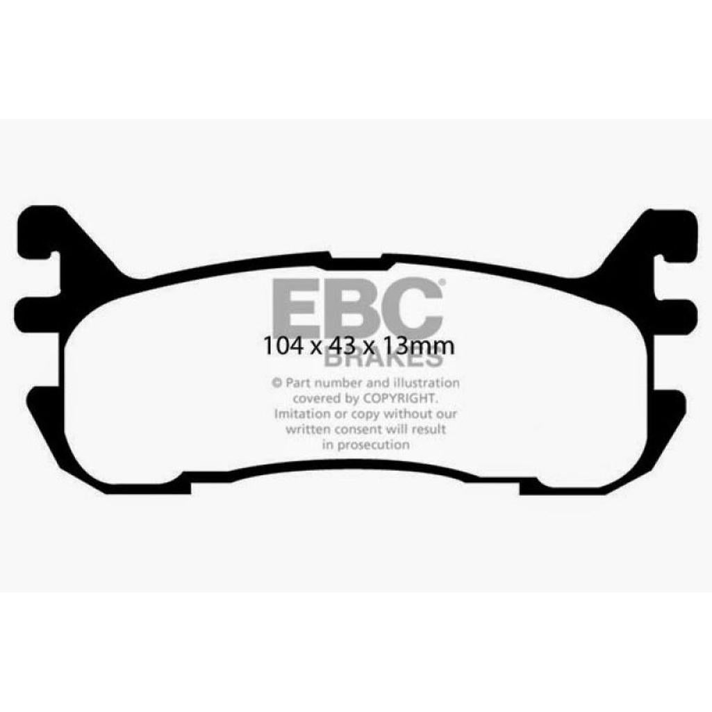 EBC Greenstuff 2000 Series Sport Brake Pads for Mazda Miata - Part DP21003