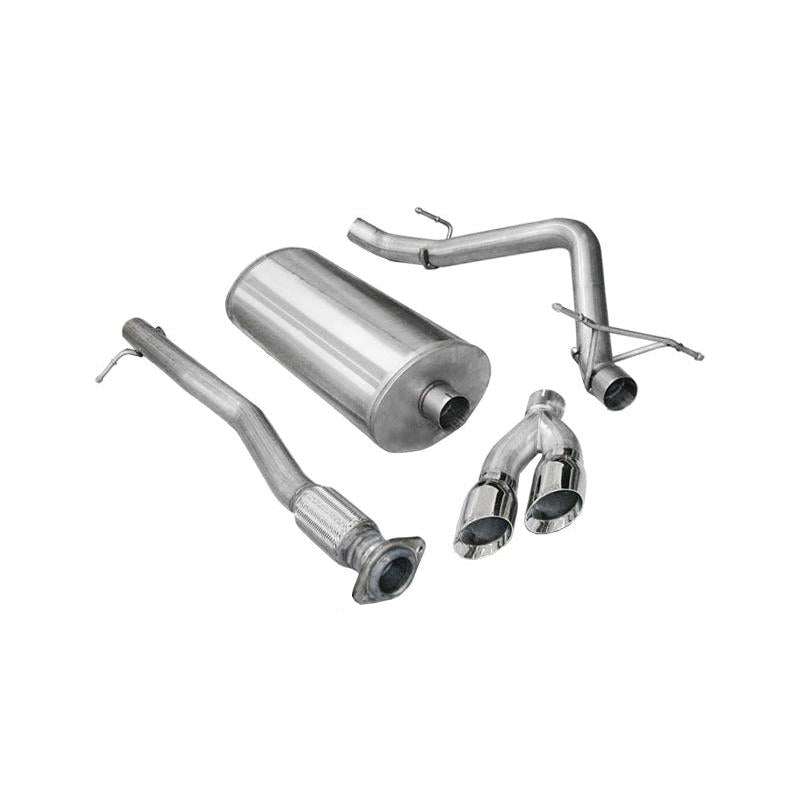 Corsa 2011-2013 Chevrolet Silverado Crew Cab/Short Bed 1500 6.2L V8 Polished Sport Cat-Back Exhaust-SR1 Performance