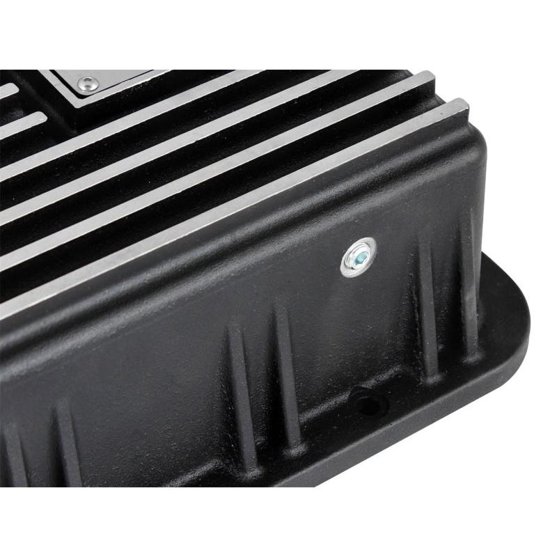 afe Transmission Pan (Black); Ford Trucks 94-08 AODE-SR1 Performance