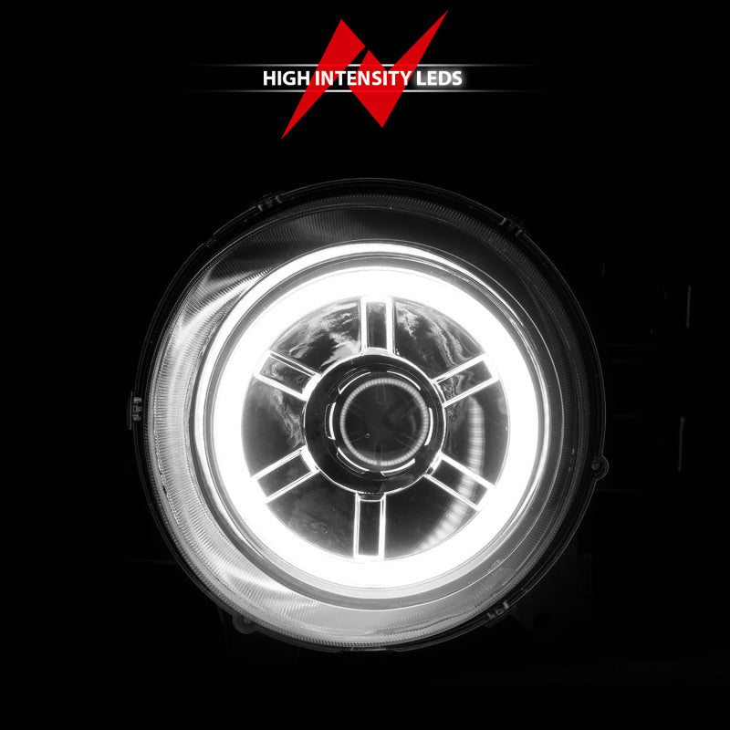 ANZO 2007-2013 Toyota Fj Cruiser Projector Headlights w/ Halo Chrome-SR1 Performance