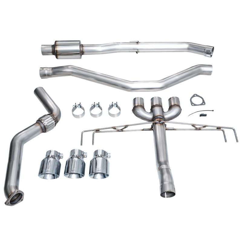AWE Tuning 2024 Acura Integra Type S DE5 FWD Track Edition Exhaust w/ Triple Chrome Silver Tips-SR1 Performance