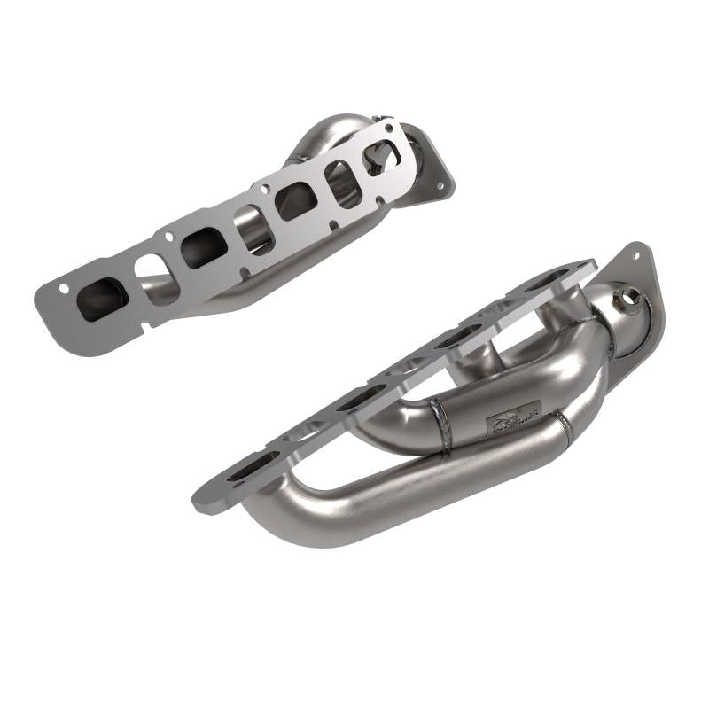 aFe 21-22 Jeep Wrangler 392 Twisted Steel Header 1-7/8 IN to 2-3/4 IN 304 w/ Raw Finish-SR1 Performance
