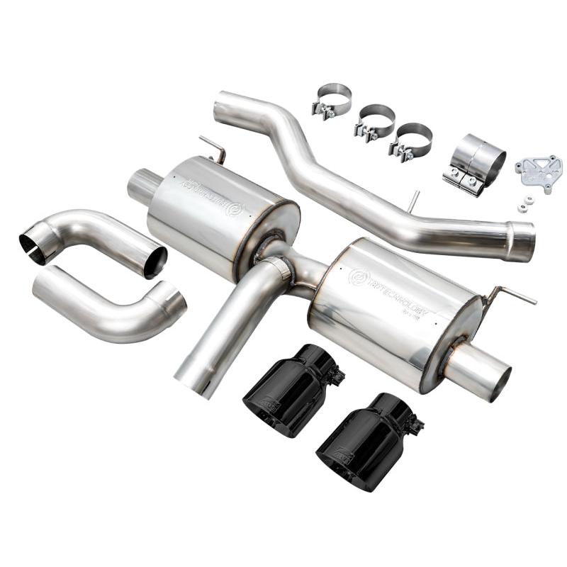 AWE 19-23 BMW 330i / 21-23 BMW 430i Base G2X Touring (Excl.Conv) Axle Back Exhaust - Diamond Black-SR1 Performance