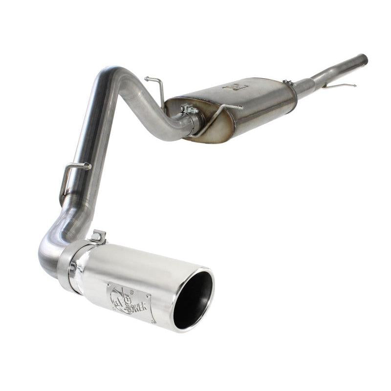 aFe MACHForce XP Exh CB,Stainless steel GM Silverado/Sierra 1500 2014 V*-5.3/6.2L Polished tip-SR1 Performance