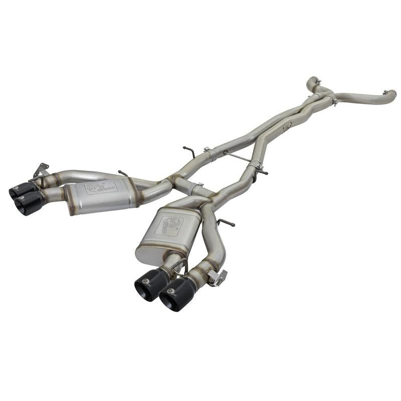 aFe MACHForce XP 3in 304 SS Cat-Back Dual Exhaust w/ Black Tips 16-17 Chevy Camaro SS V8-6.2L-SR1 Performance