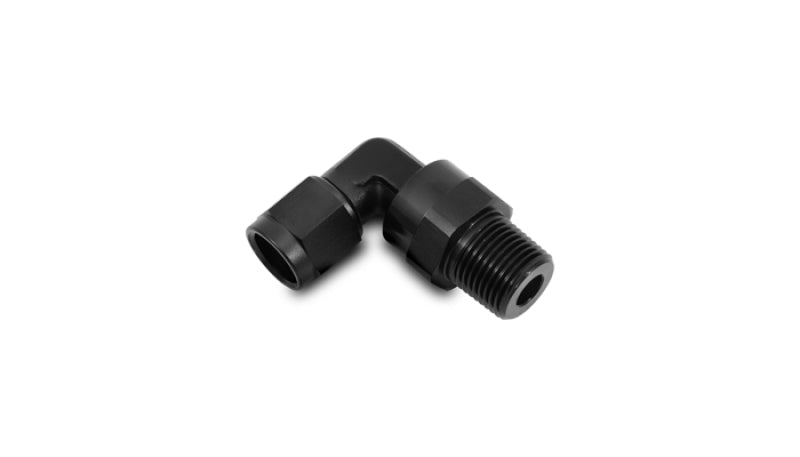Vibrant -8AN to 3/8in NPT Female Swivel 90 Degree Adapter Fitting
