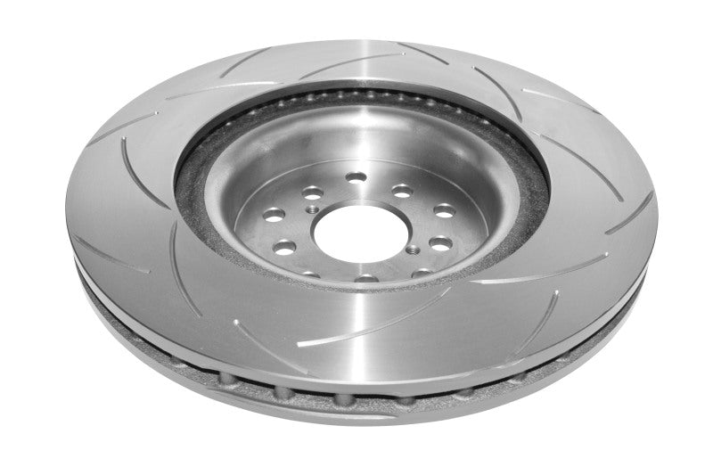 DBA Street Series T2 Front Slotted Rotor for Subaru WRX STI 2018-2021 with 19-Inch Wheels and 6-Piston Brembo Caliper