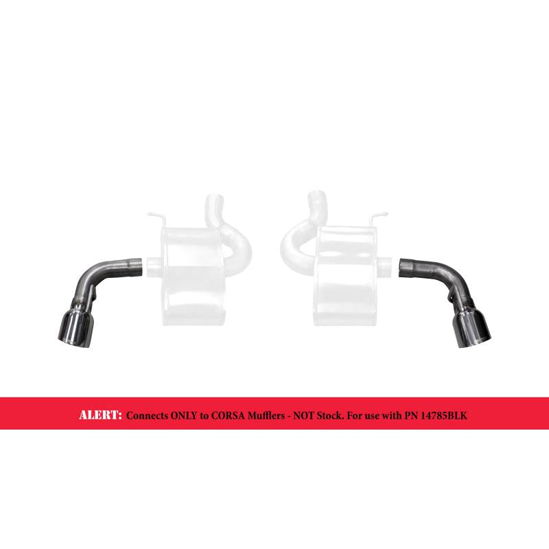 Corsa 2016-2024 Chevy Camaro SS 2.75in Inlet / 4.5in Outlet Polished Tip Kit (For Corsa ExhaustOnly)-SR1 Performance
