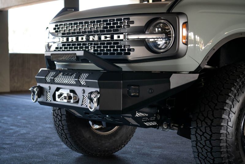 DV8 Offroad LBUN-01 Bull Bar Add-On for Ford Bronco with 13-inch Elite Series Light Bar Mount