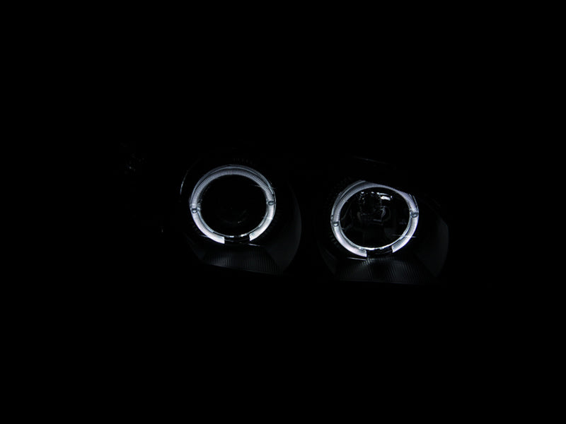 ANZO 2000-2004 Infiniti I30 Projector Headlights w/ Halo Black-SR1 Performance