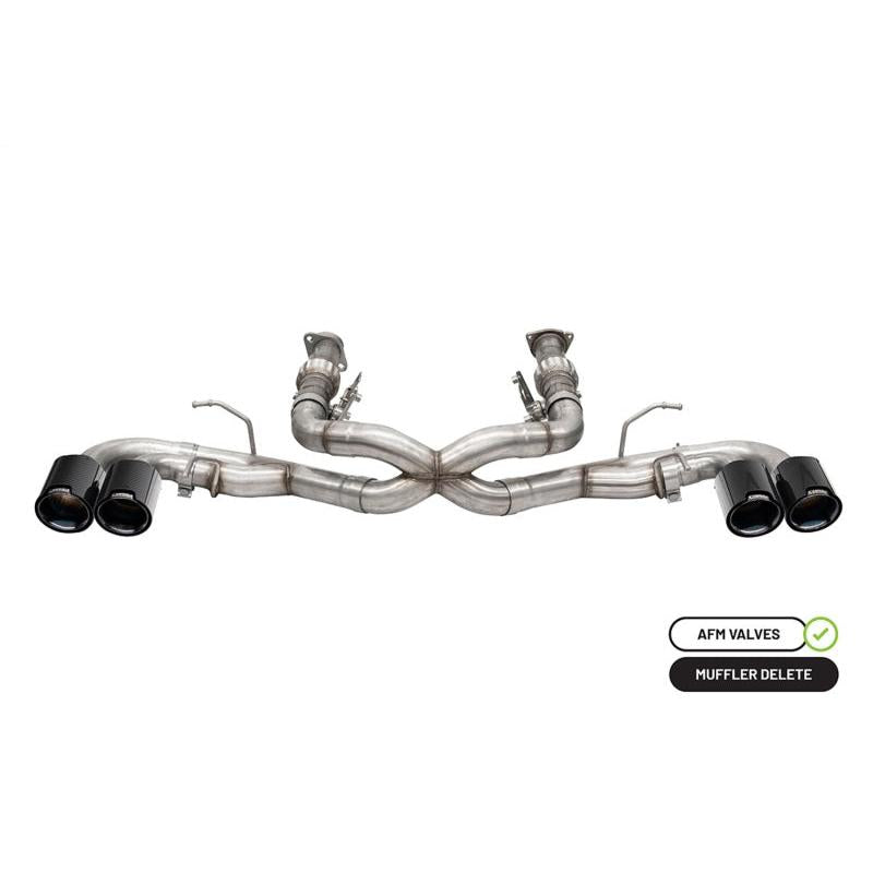 Corsa 20-24 Chevrolet Corvette C8 RWD 3in Xtreme Cat-Back Exhaust w/4.5in Carbon Fiber BlackPVD Tip-SR1 Performance