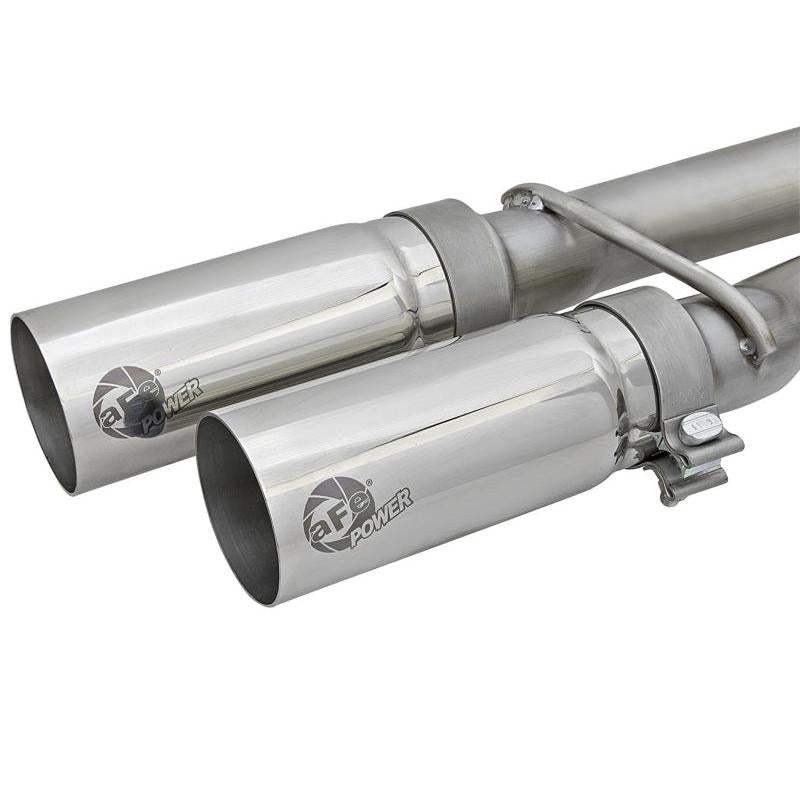 aFe POWER Rebel Series 2-1/2in 409 SS Cat Back Exhaust w/ Polished Tips 16-17 Nissan Titan V8 5.6L-SR1 Performance