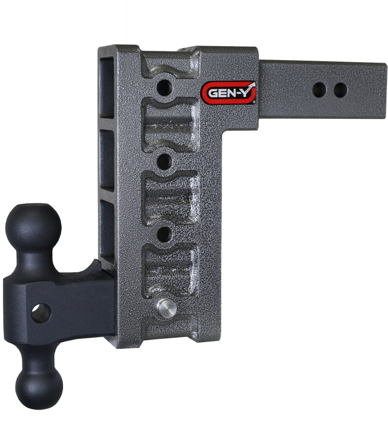 GEN-Y Hitch Mega-Duty 2.5-inch Shank 9-inch Drop Trailer Hitch with Dual-Ball - Model GH-614